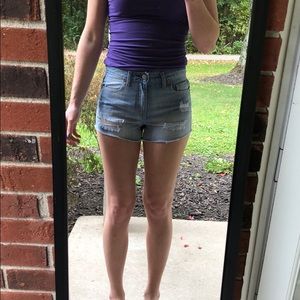 Aeropostale High Waisted Jean shorts. Size 2!